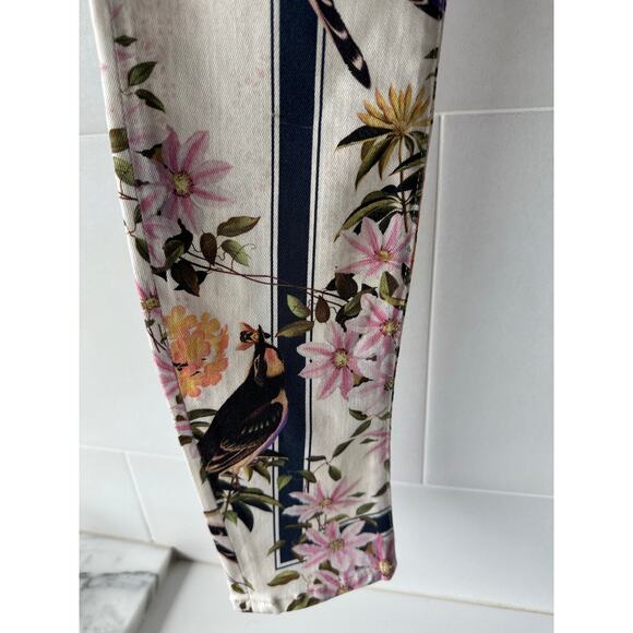 Mother The Looker "back to the good fortune diner" bird print multicolored Jean - Picture 7 of 11